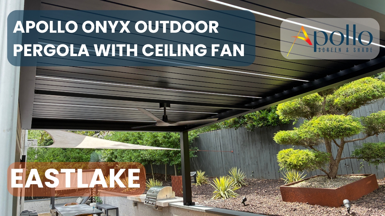 Apollo Onyx Outdoor Pergola with Ceiling Fan.jpg